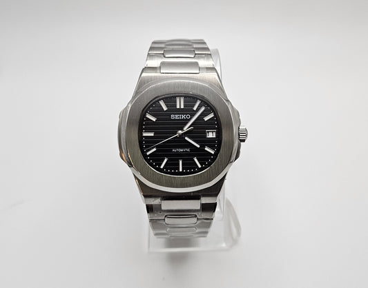 Custom Seiko Nautilus Mod, Black