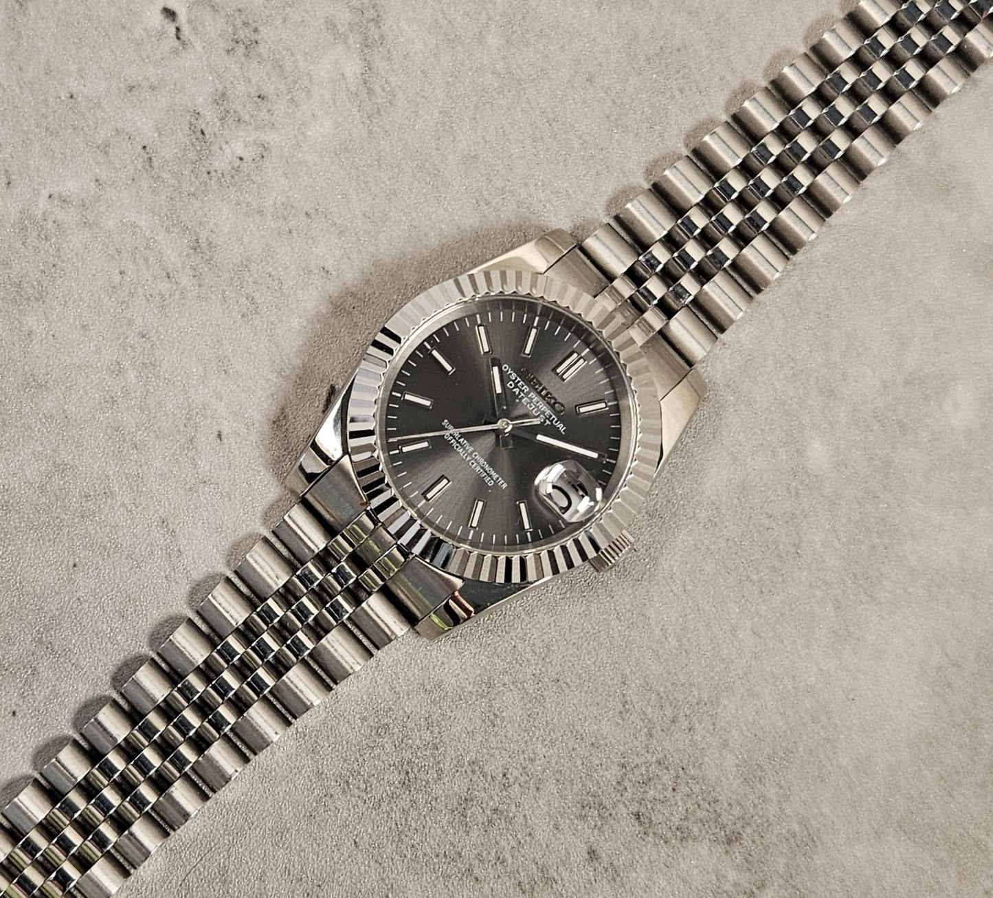 Datejust Seiko Custom Watch Mod, Various Dial Colors