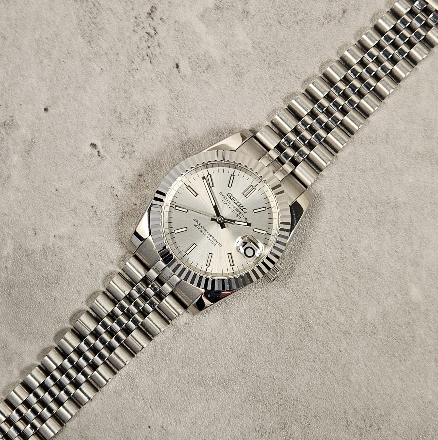 Datejust Seiko Custom Watch Mod, Various Dial Colors
