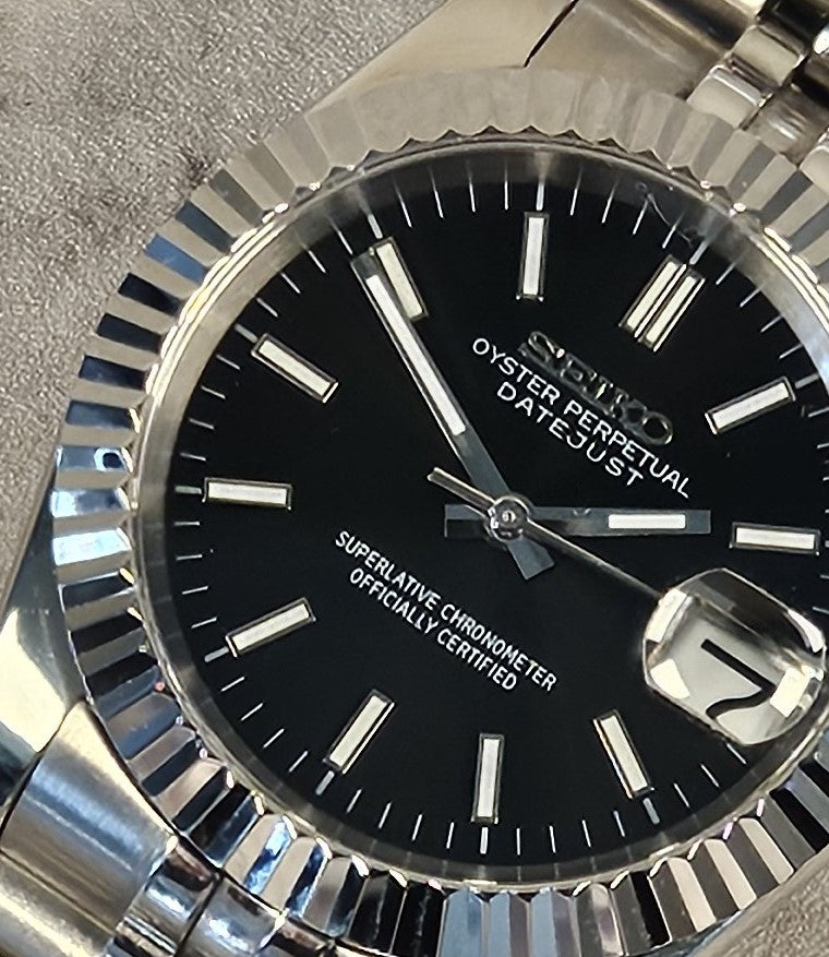 Datejust Seiko Custom Watch Mod, Various Dial Colors