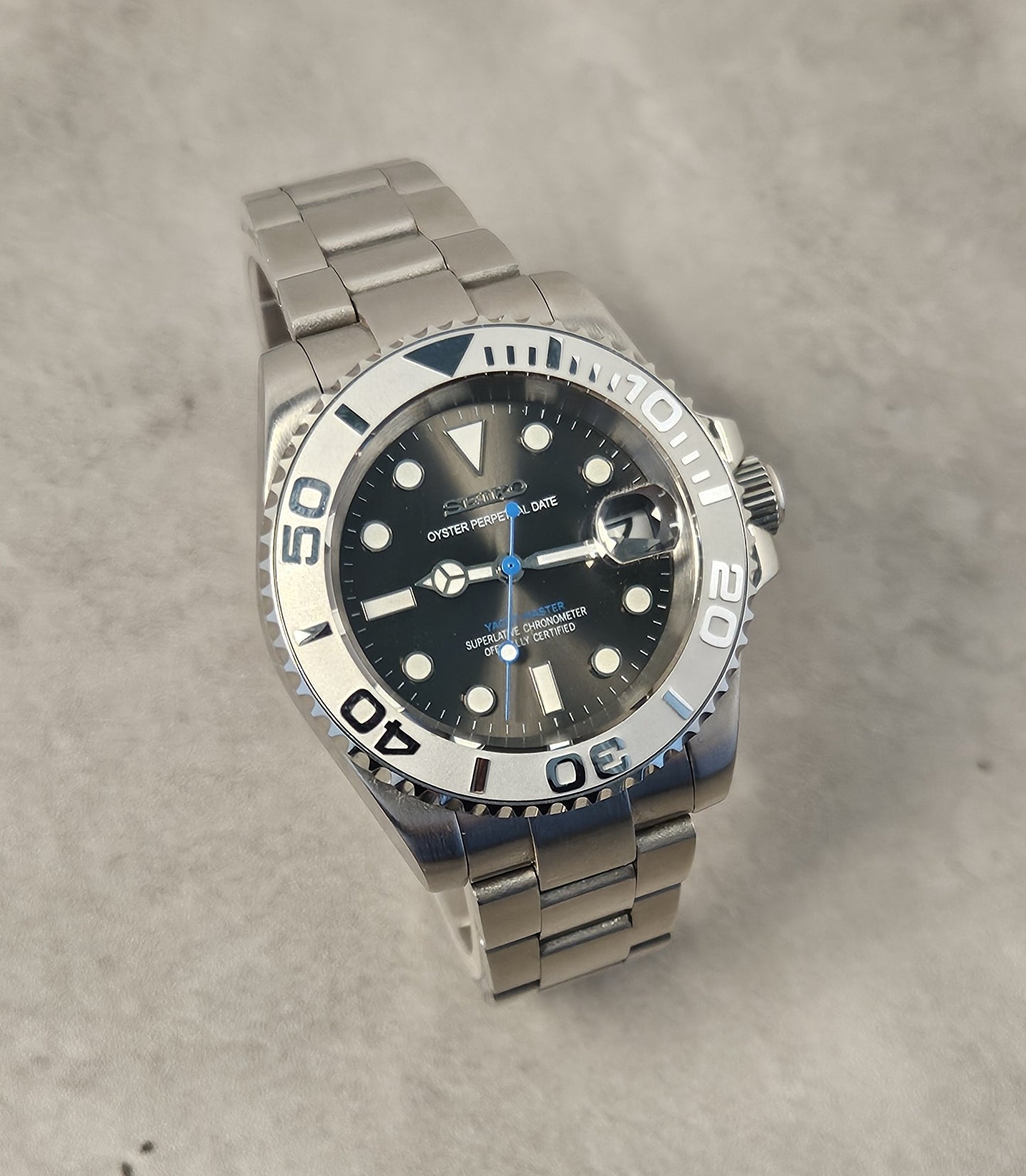 Yachtmaster Seiko Custom Mod Watch, Grey