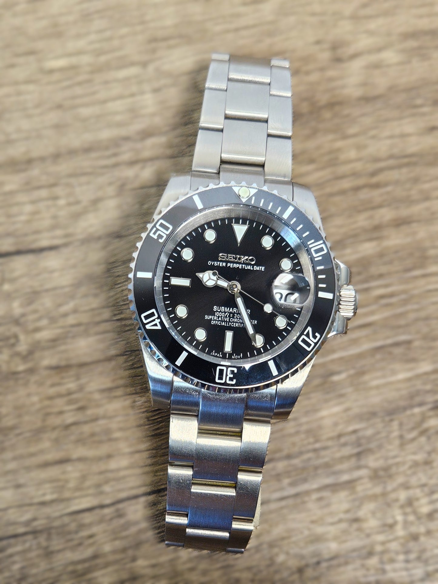 Seiko Sub Mod Watch V2 (Black)