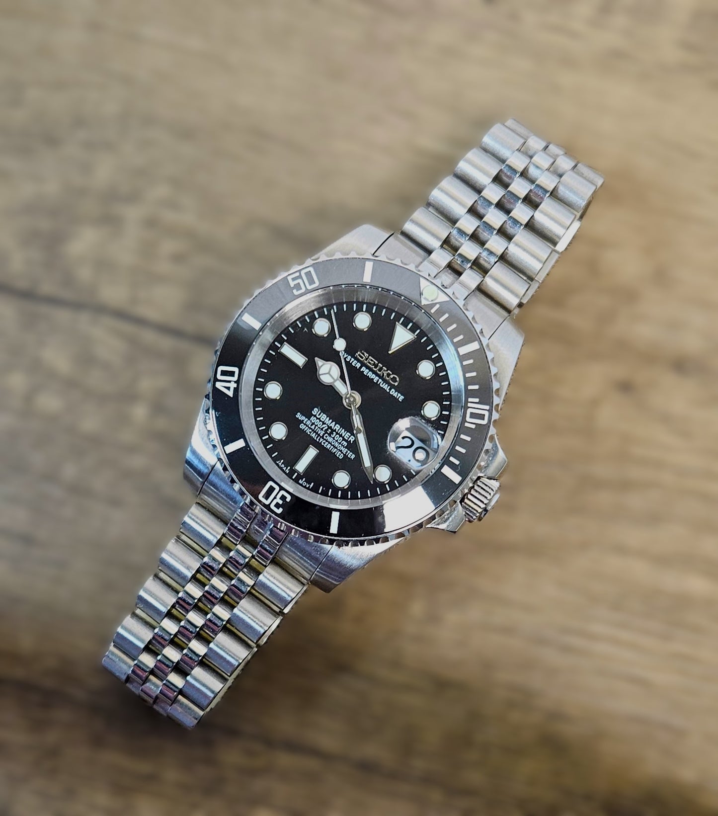 Seiko Sub Mod Watch V2 (Black)