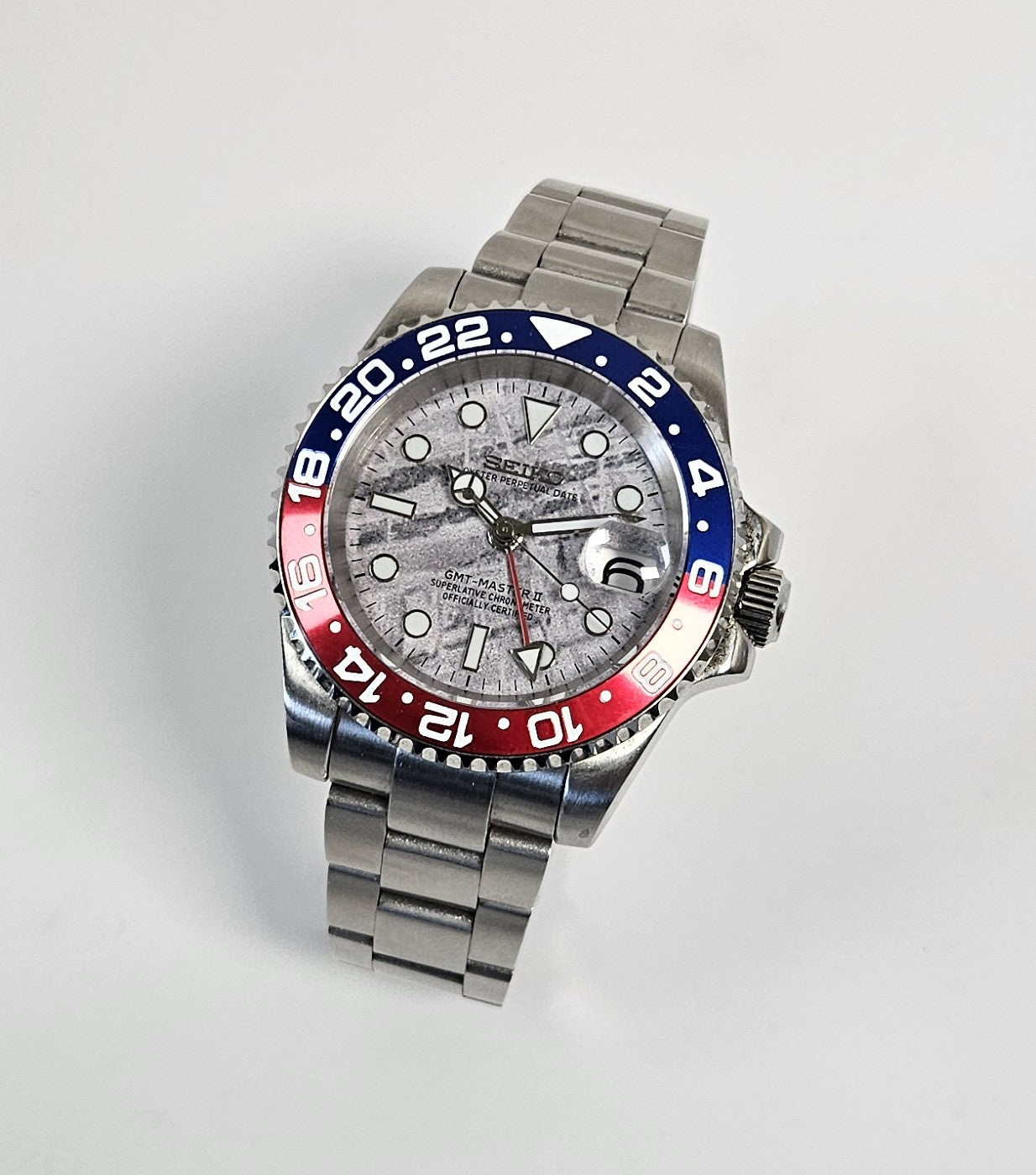 GMT Meteorite Seiko Custom Mod (Pepsi)