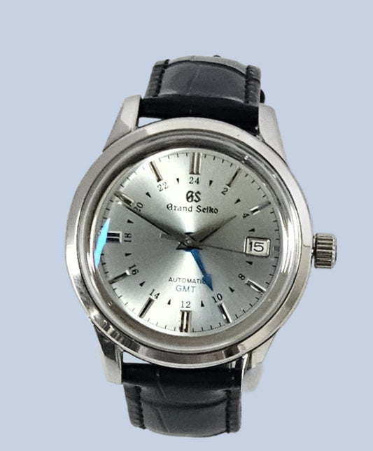 GMT GS Seiko Custom Mod Watch (Ice Blue)