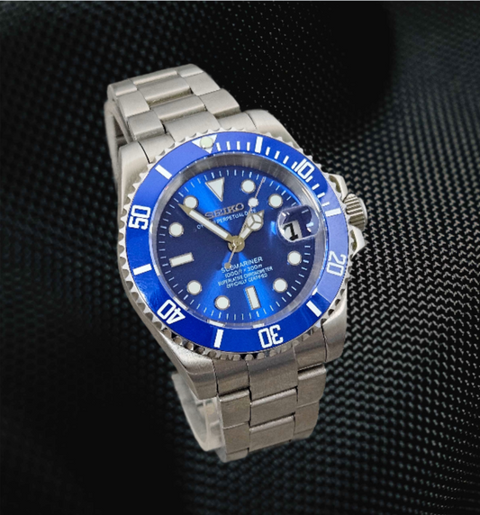 Seiko Sub Mod Watch V2 (Smurf)