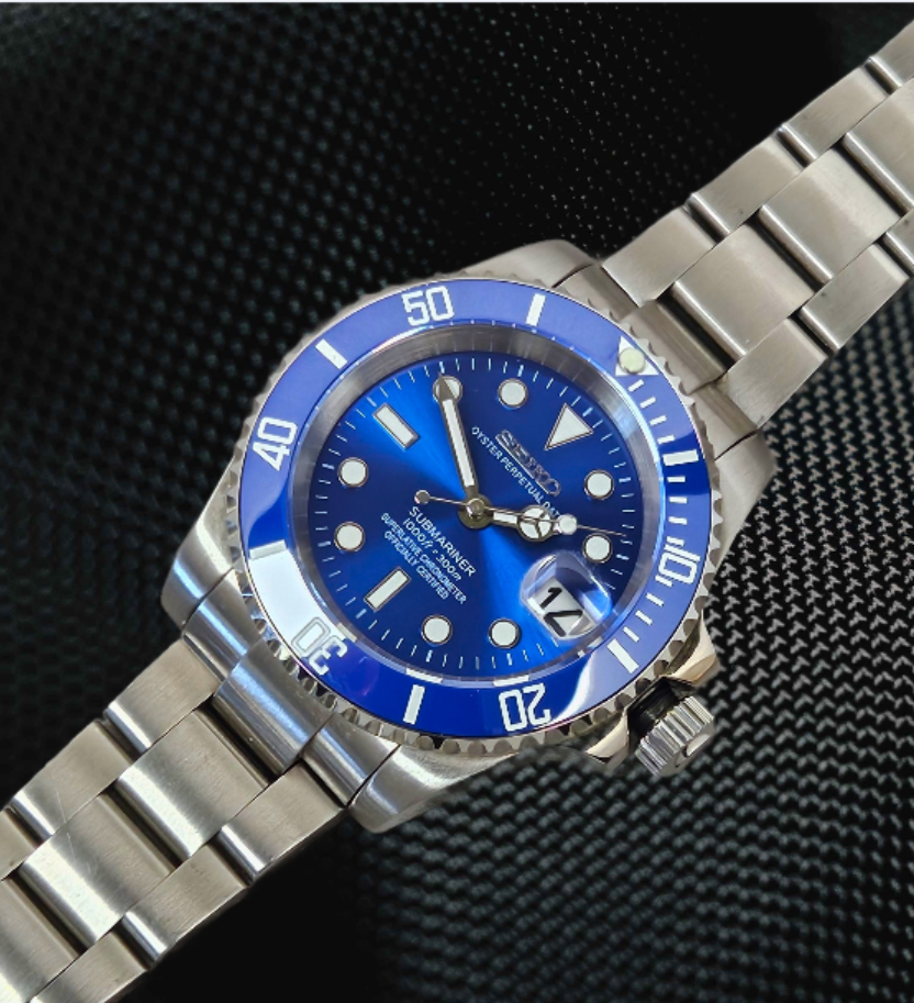 Seiko Sub Mod Watch V2 (Smurf)