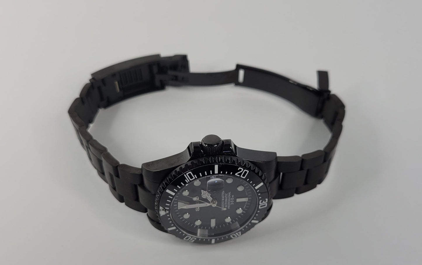 Seiko Custom Mod Watch Black Case, Ceramic Bezel - Sunshine Custom Watch