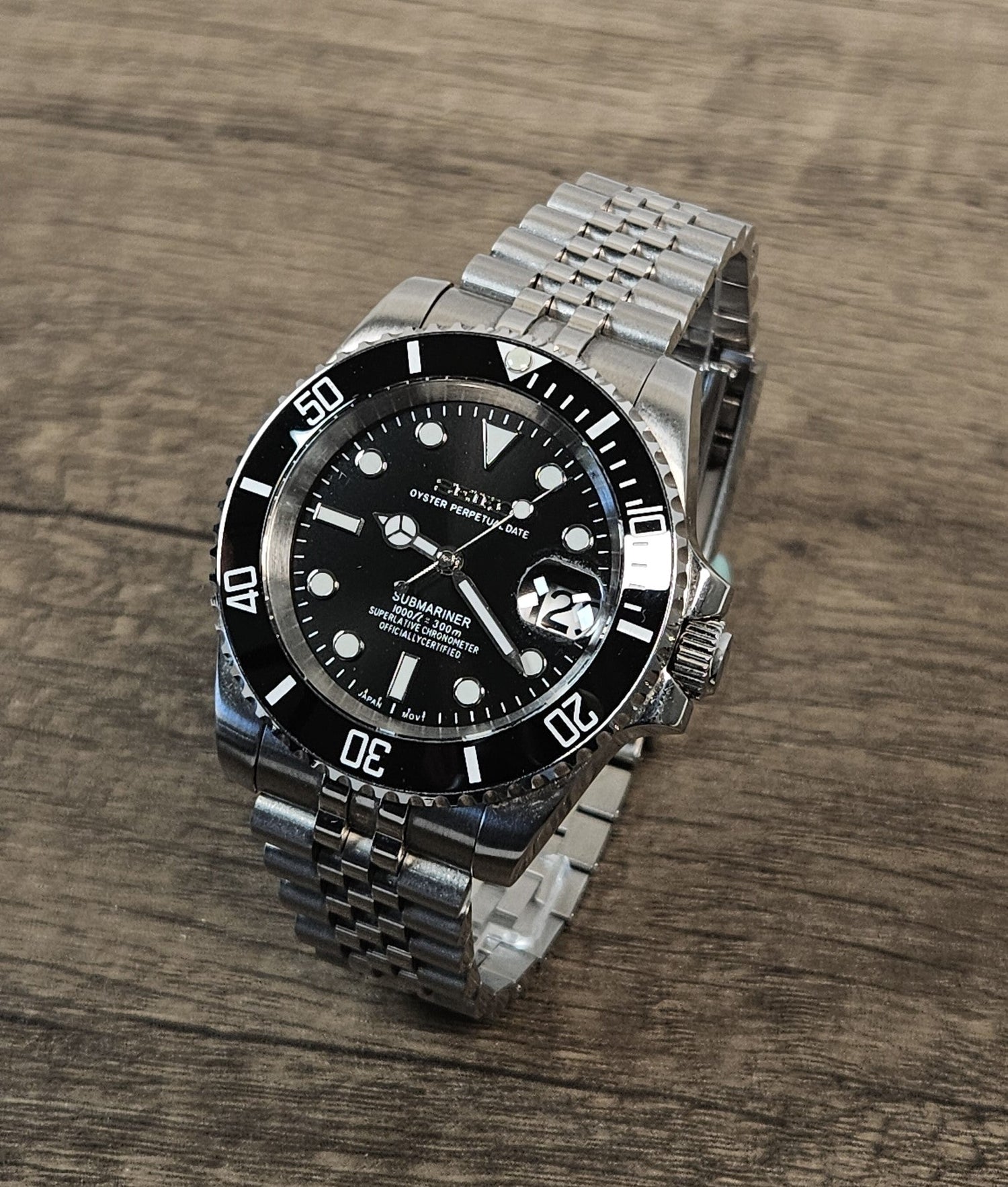 Seiko Mod Watch - Stainless Steel Submariners - Sunshine Custom Watch