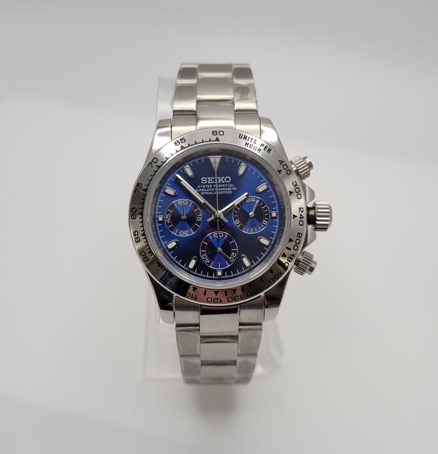 Custom Seiko Daytona Mod, Blue