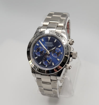 Custom Seiko Daytona Mod, Blue