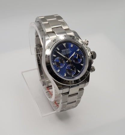 Custom Seiko Daytona Mod, Blue