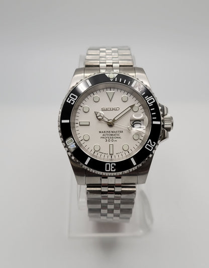 Seiko Sub Custom Mod Watch (White)