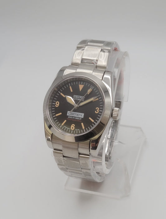 Custom Explorer Seiko Mod Watch, Antique