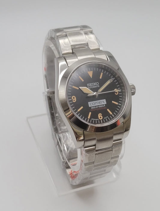 Custom Explorer Seiko Mod Watch, Antique