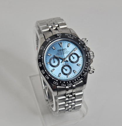 Custom Seiko Daytona Mod, Blue