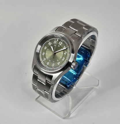 Classic tool watch Sunburst Green Dial