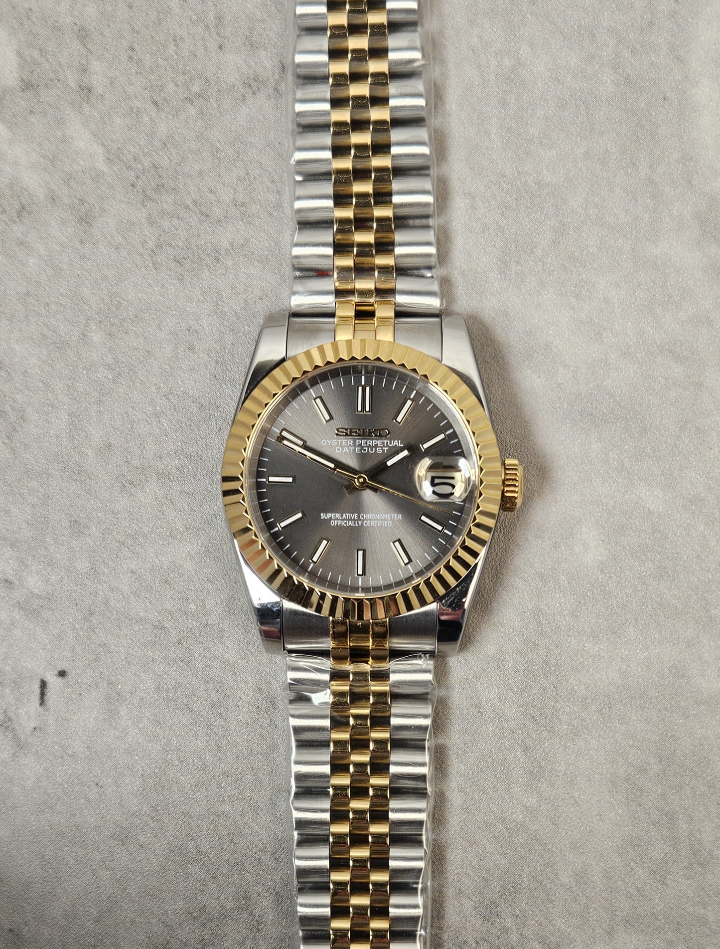 DateJust Seiko Custom Mod Watch Various Dial Colors