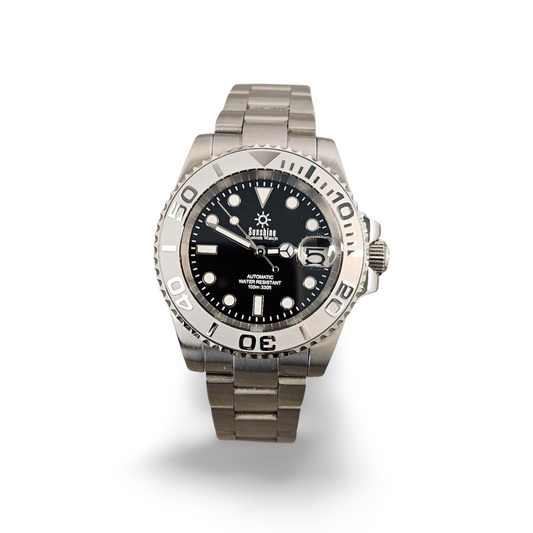 40mm Yacht Sub Diver Watch - Silver