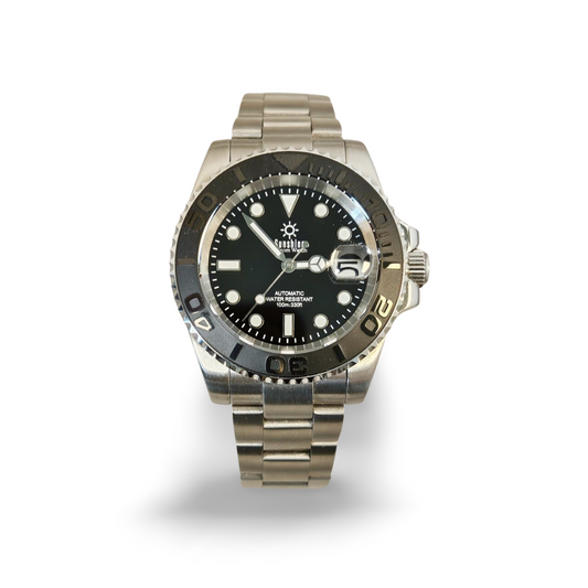 40mm Yacht Sub Diver Watch - Black