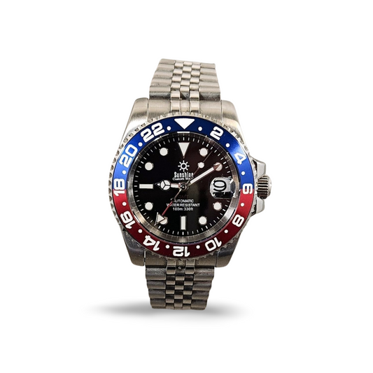 40mm GMT Diver Watch - Pepsi