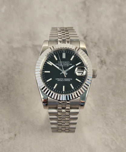 Datejust Seiko Custom Watch Mod, Various Dial Colors