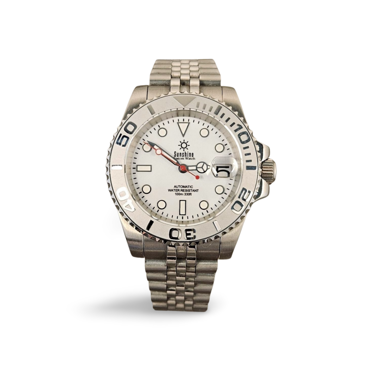 40mm Yacht Sub Diver Watch - White