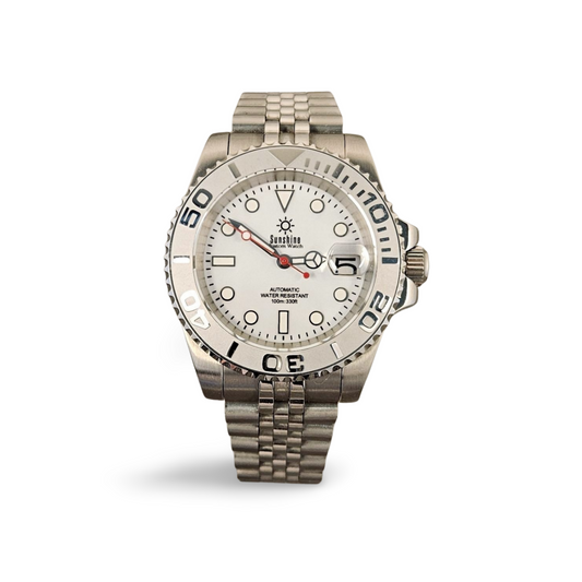 40mm Yacht Sub Diver Watch - White