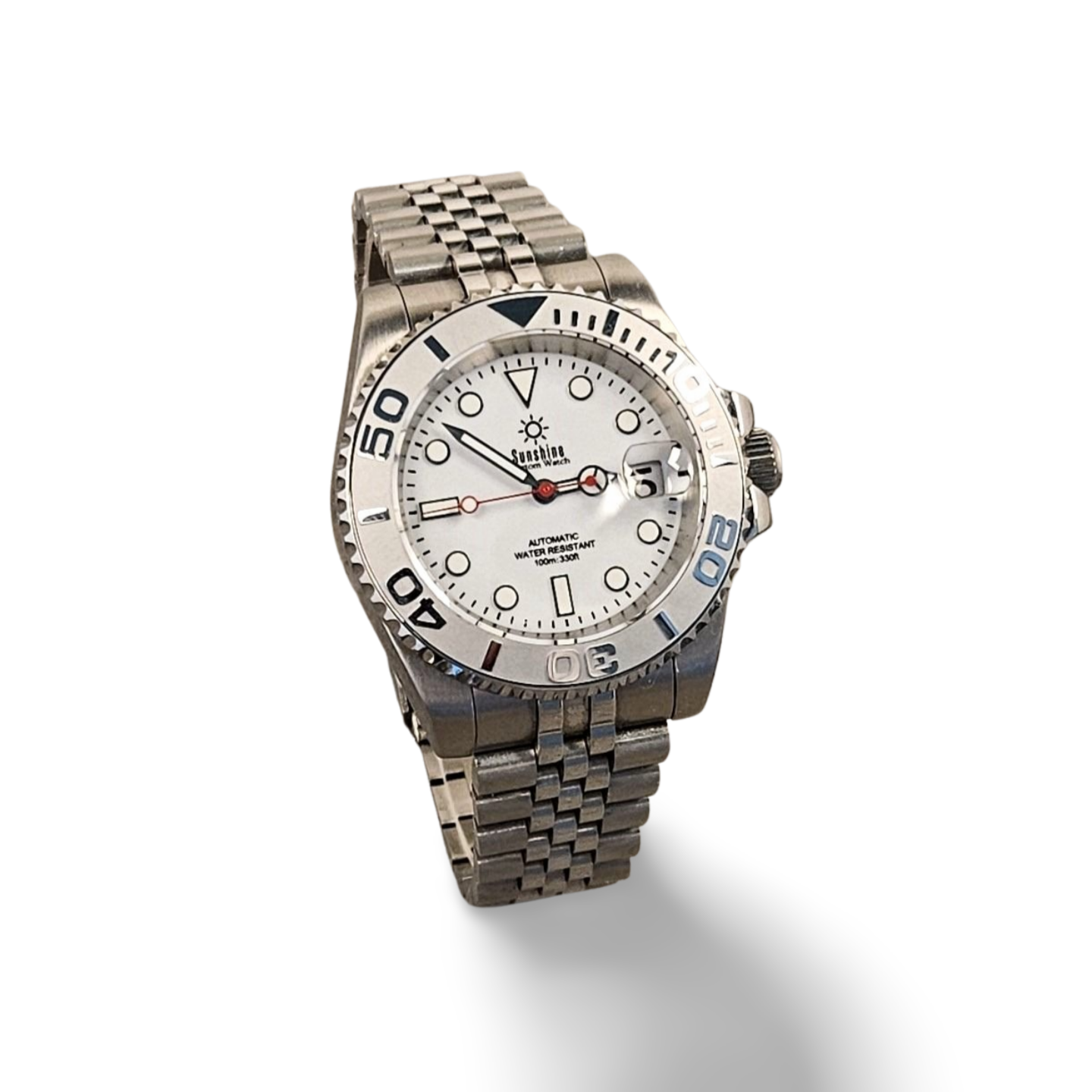 40mm Yacht Sub Diver Watch - White