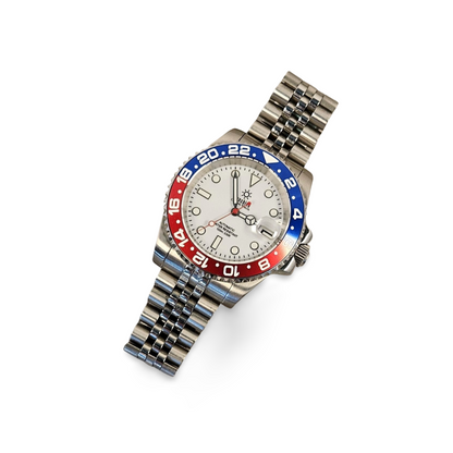 40mm Sub Diver Watch - White Pepsi