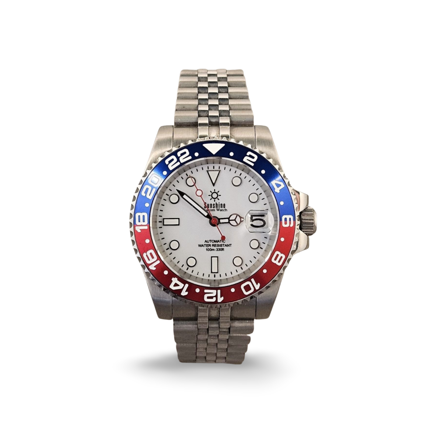 40mm Sub Diver Watch - White Pepsi