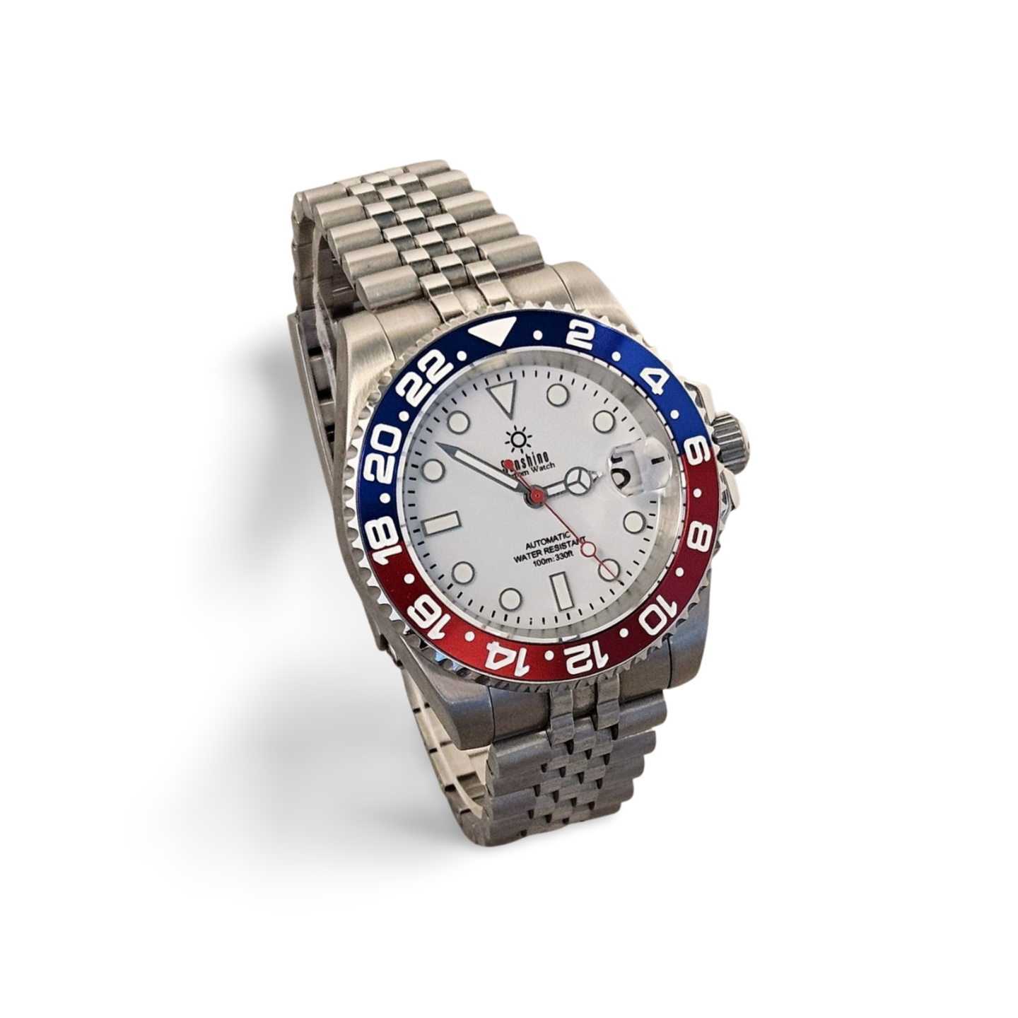 40mm Sub Diver Watch - White Pepsi