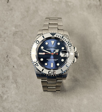 Yacht-Master Seiko Custom Mod Watch, Blue