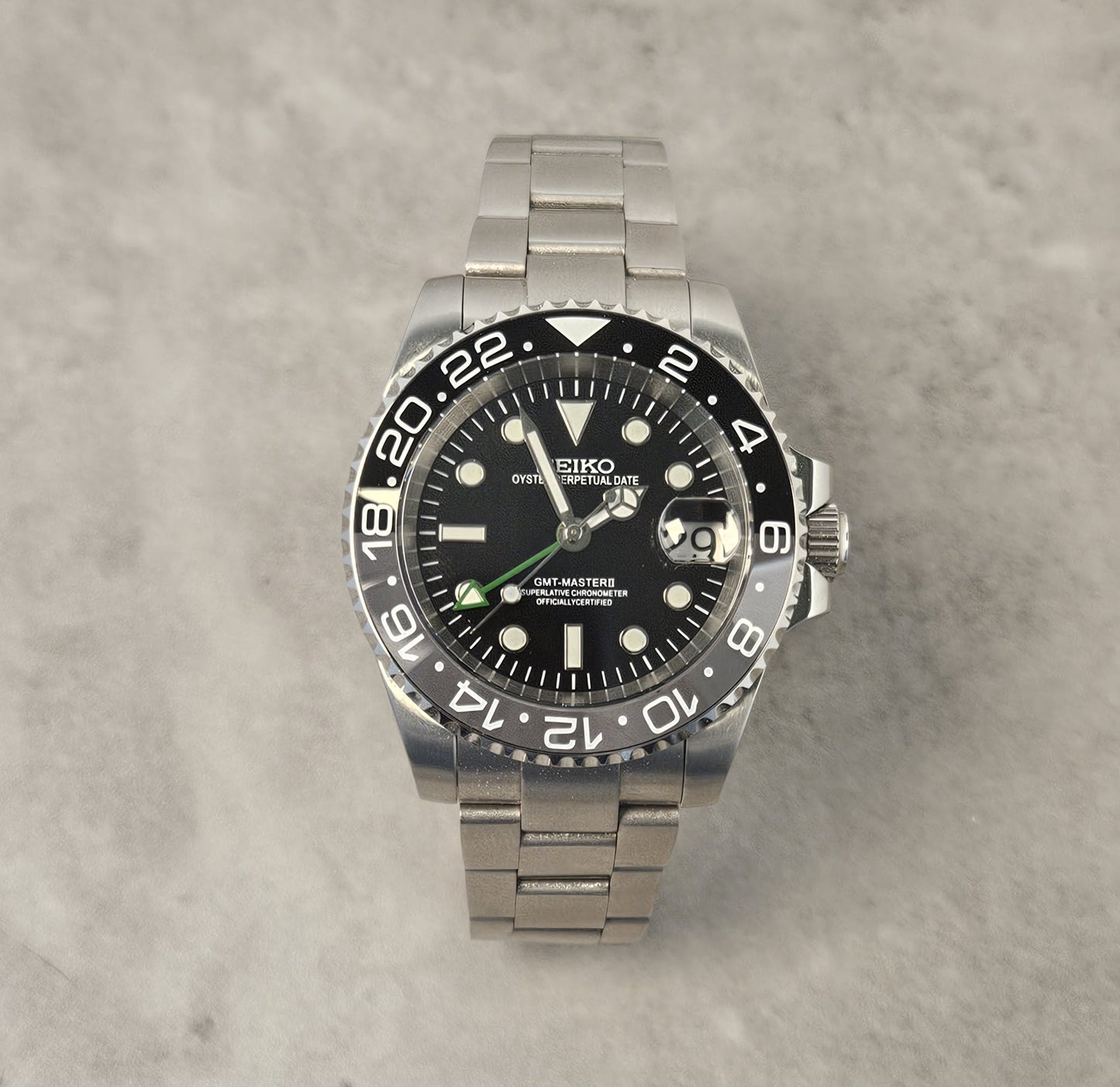 GMT Master Seiko Custom Mod (Bruce Wayne)