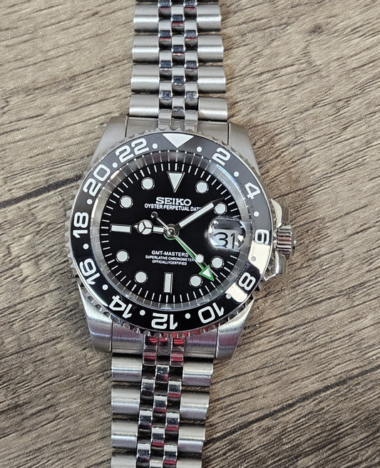 GMT Master Seiko Custom Mod (Black)