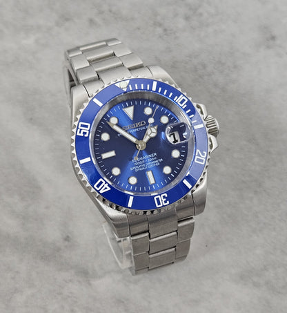 Seiko Sub Custom Mod Watch (Smurf)