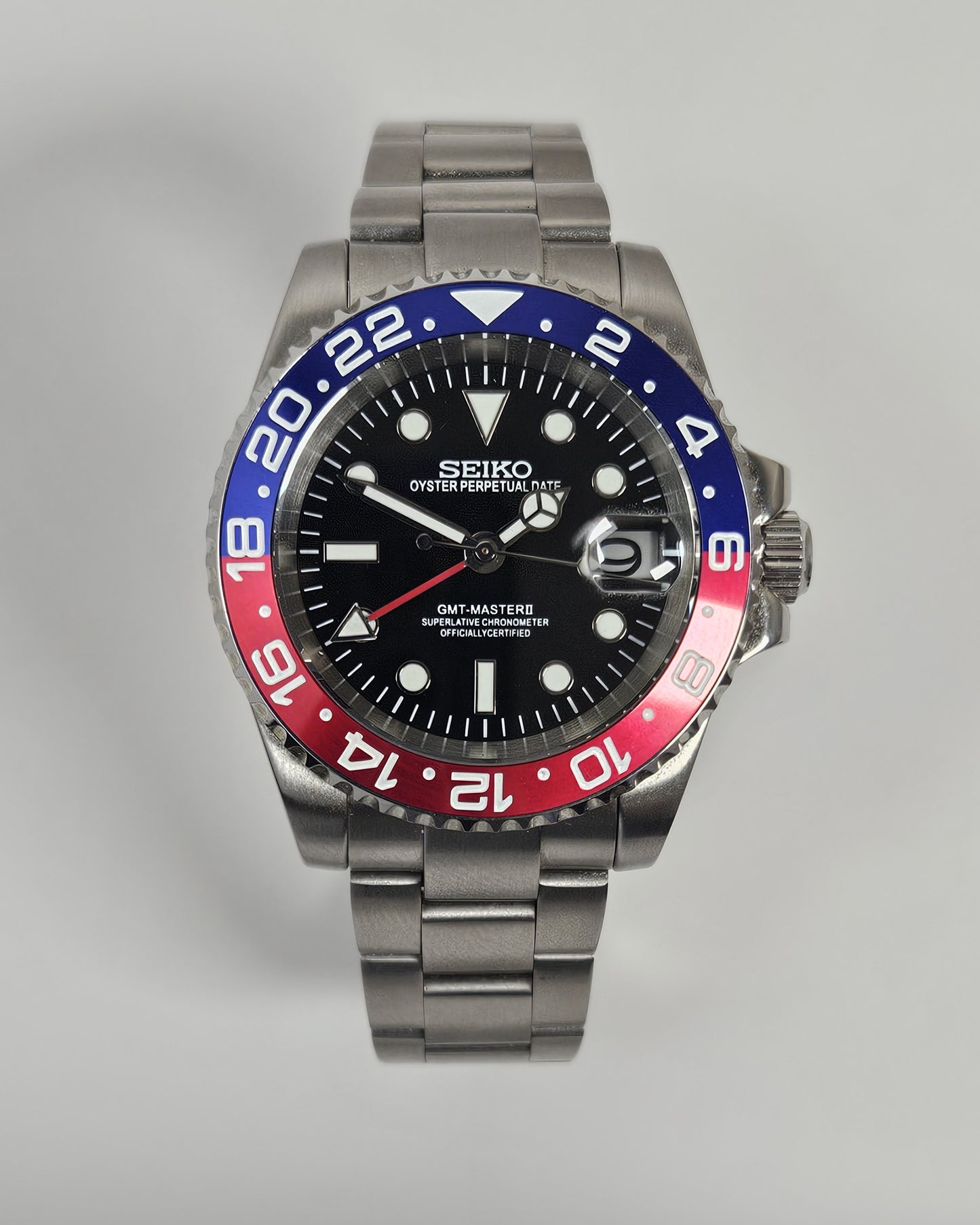 GMT Master Seiko Custom Mod (Pepsi)