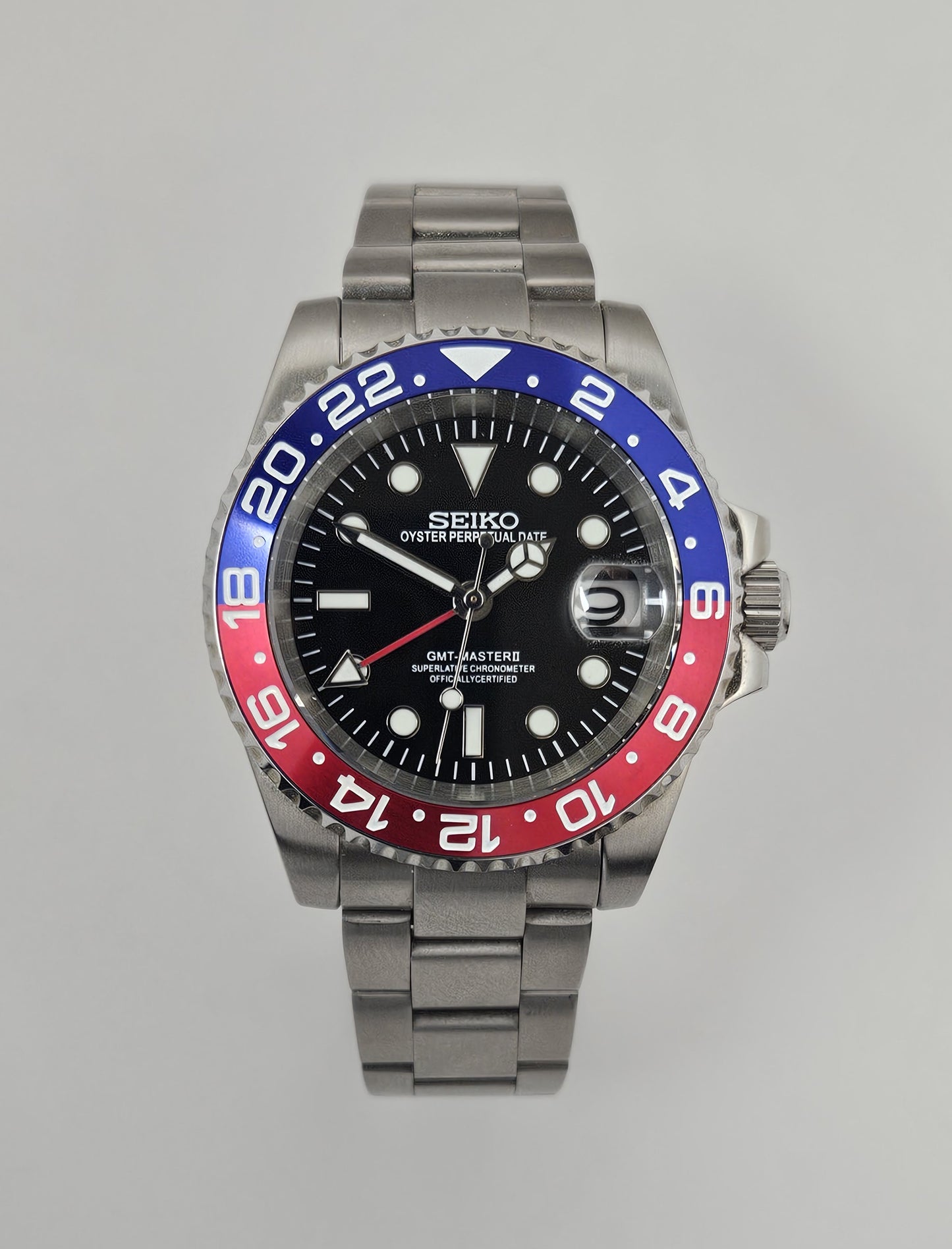 GMT Master Seiko Custom Mod (Pepsi)