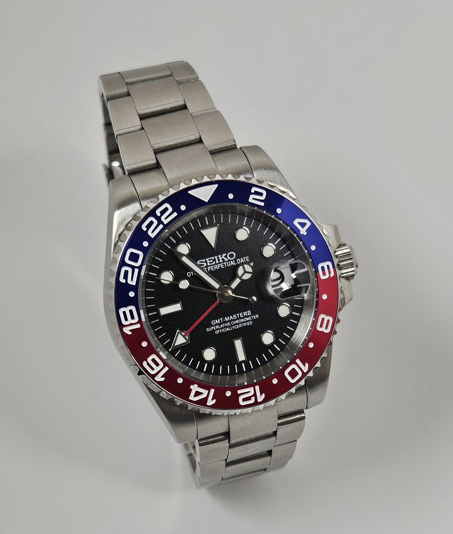 GMT Master Seiko Custom Mod (Pepsi)