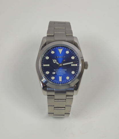 Explorer Seiko Mod Watch, Blue MM Dial