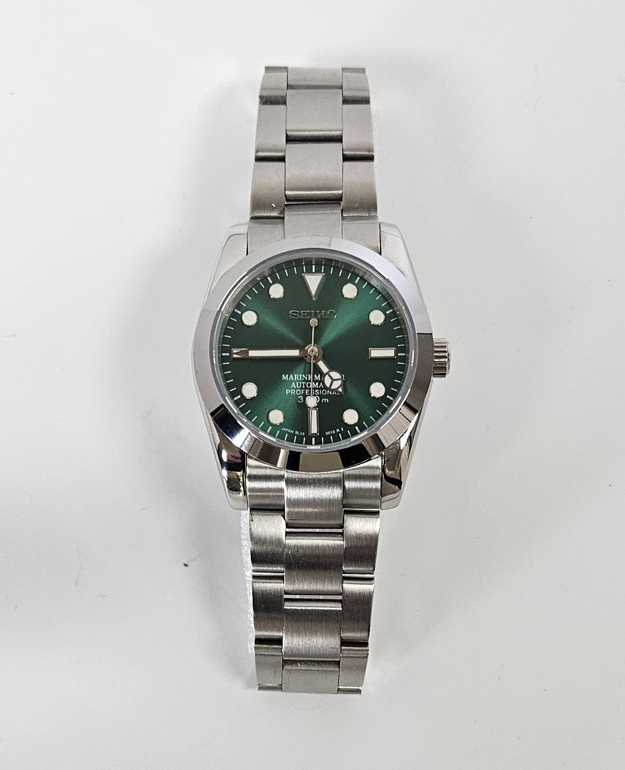Explorer Seiko Mod Watch, Green MM Dial
