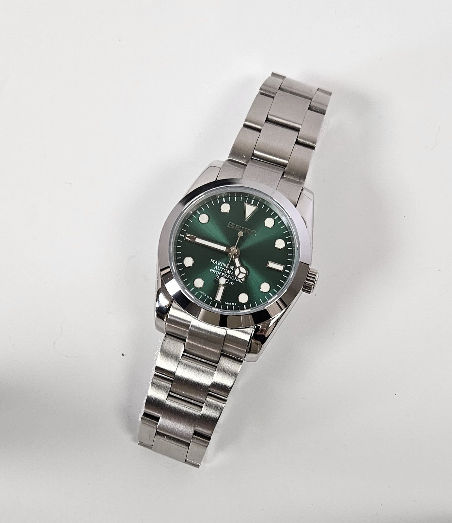 Explorer Seiko Mod Watch, Green MM Dial