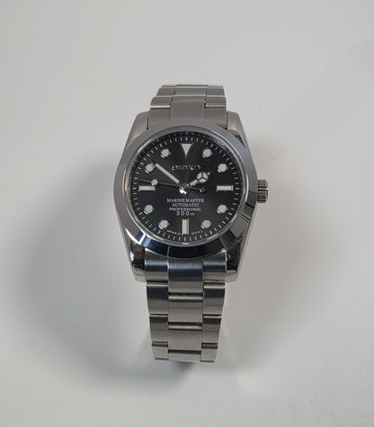 Explorer Seiko Mod Watch, Black MM Dial