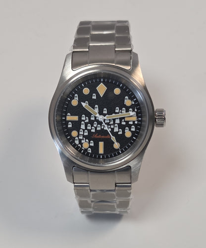 Custom Seiko Mod Watch, Ghosts Dial - LIMITED EDITION
