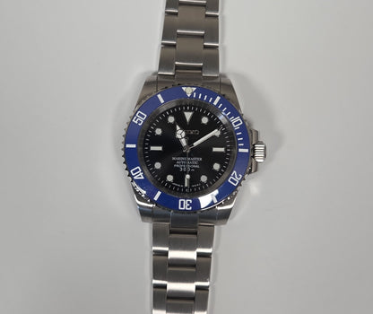 Seiko Sub Custom Mod Watch - Black / Blue (VH31)