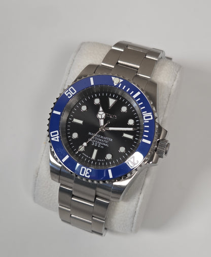 Seiko Sub Custom Mod Watch - Black / Blue (VH31)