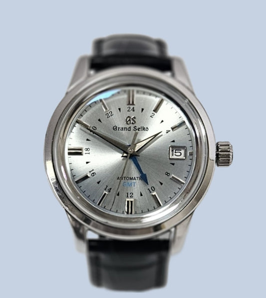 GMT GS Seiko Custom Mod Watch (Ice Blue)