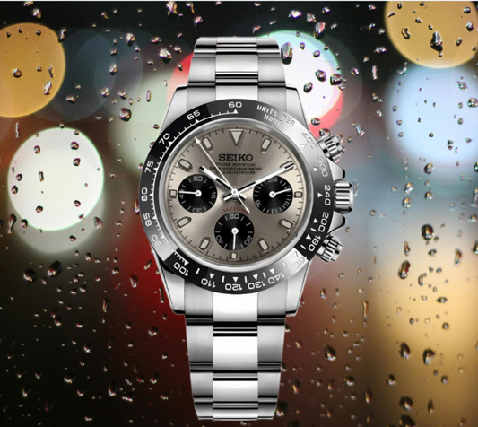 Custom Seiko Daytona Mod, Platinum