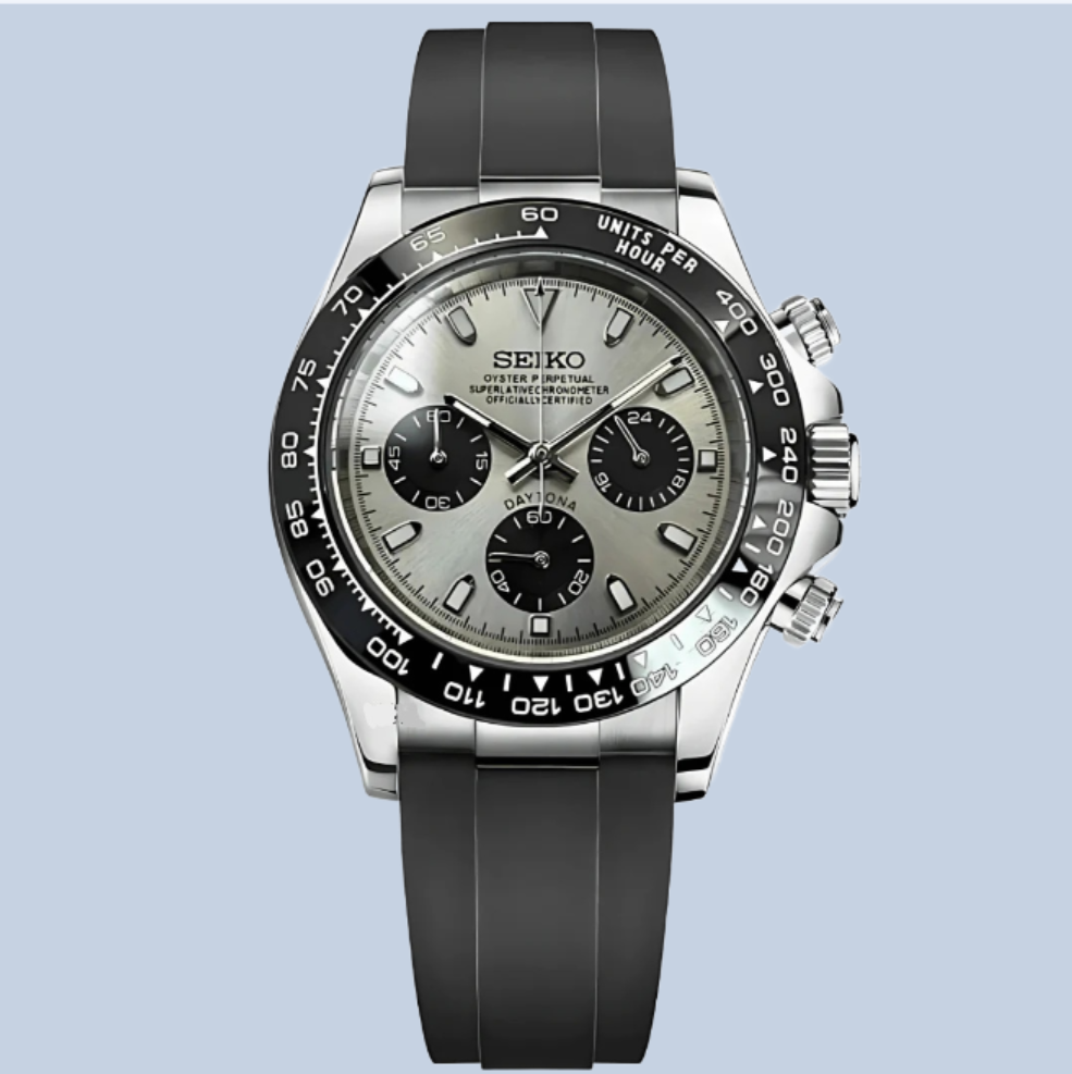Custom Seiko Daytona Mod, Platinum