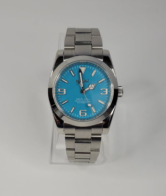 Classic Explorer Seiko Mod Watch, Various colors - Sunshine Custom Watch